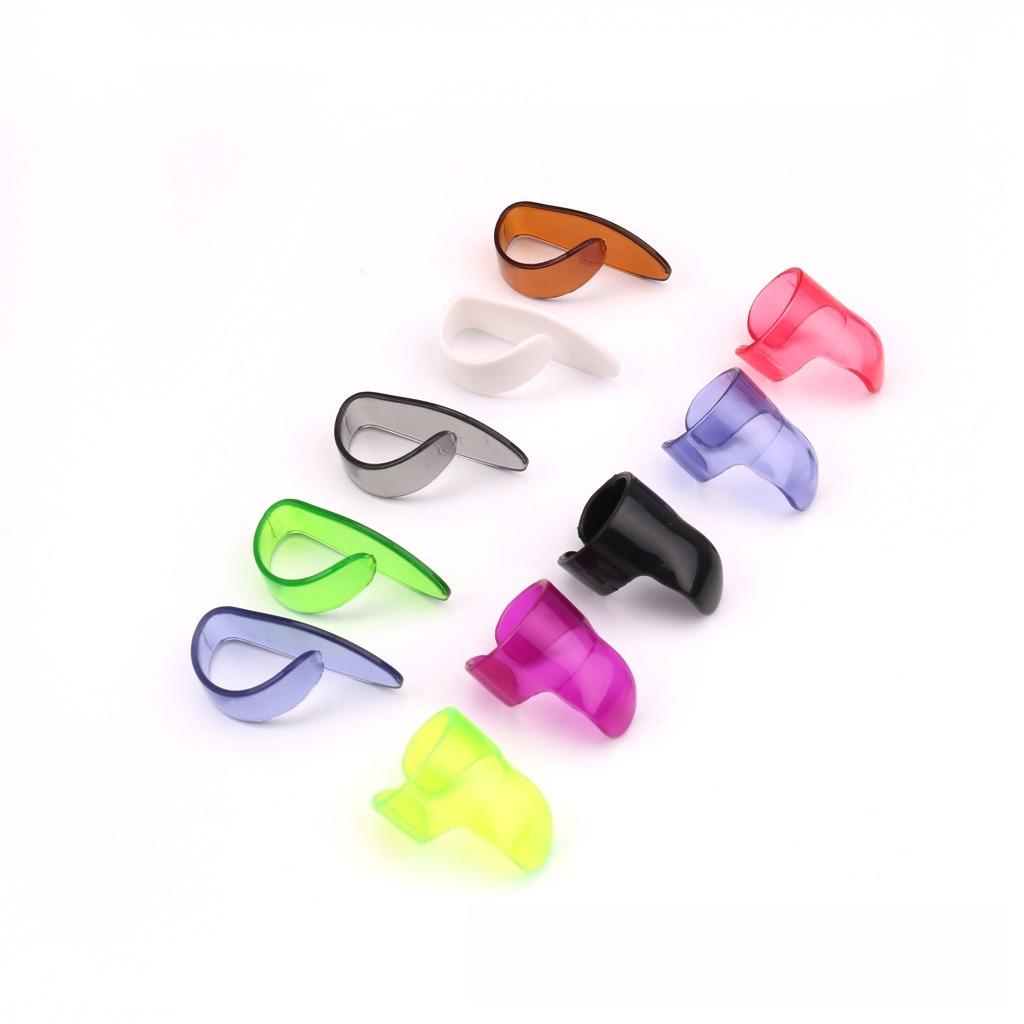 Mini Pick Case Set Celluloid Thumb, Index, and Middle Finger Pick Set Guitar Finger Pick Case