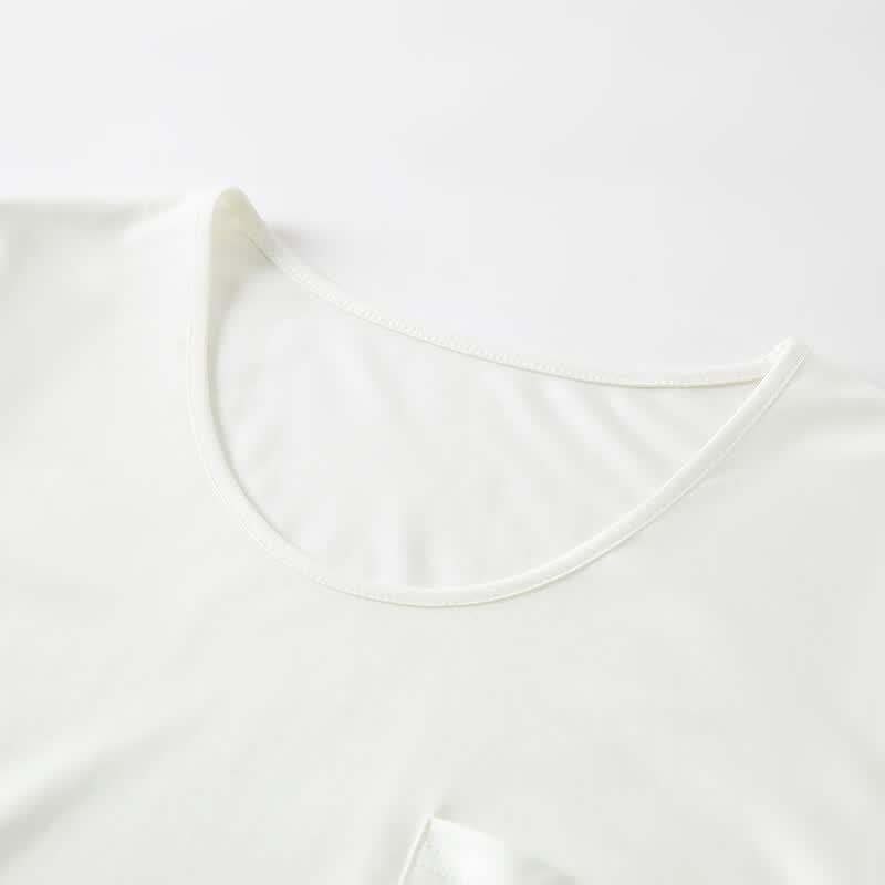 Wudao Women's U-Neck Pocket T-Shirt