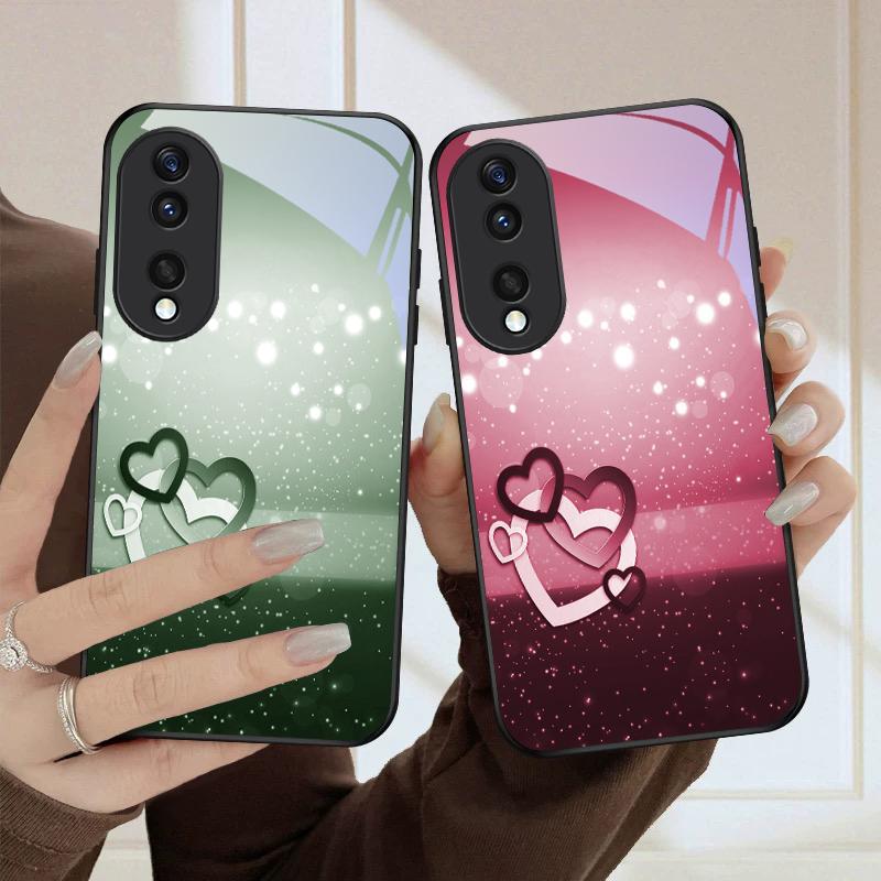 Warm and romantic love For Honor Magic 4 5 6 Pro 7 X6 X9c X9 X6b X8 X9b X5b X8b 30 Pro+ 50 Pro 70 90 200 Lite Glass Phone Case