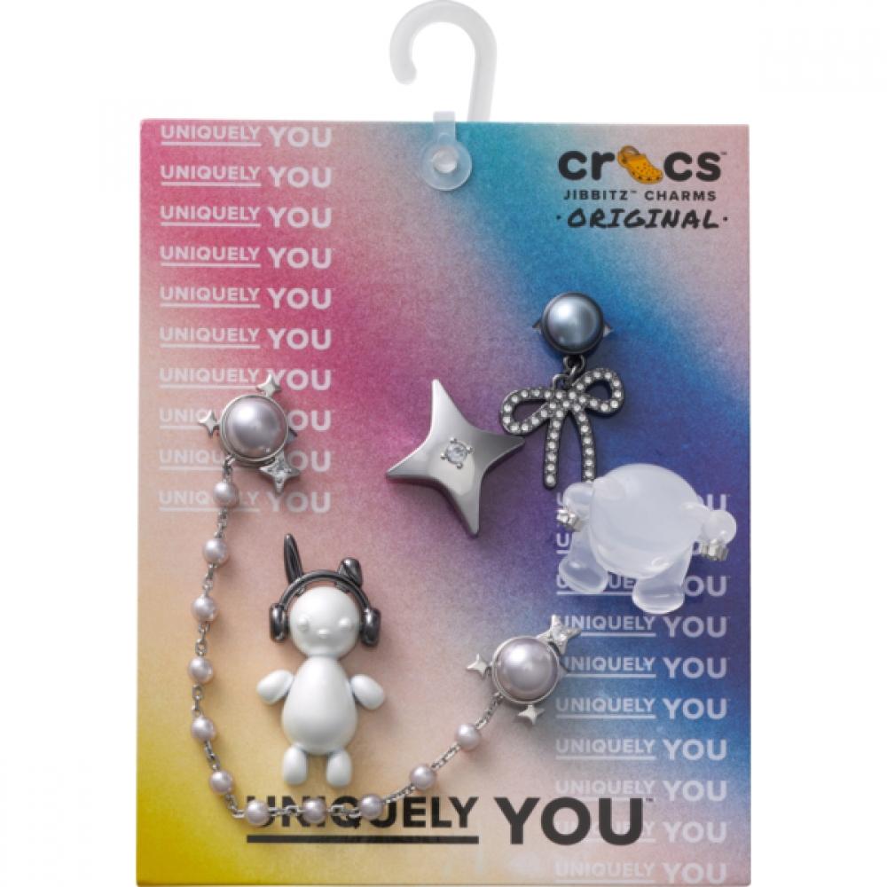 

Crocs Cute Punk Silver Jibbitz Set Of 5 FREE