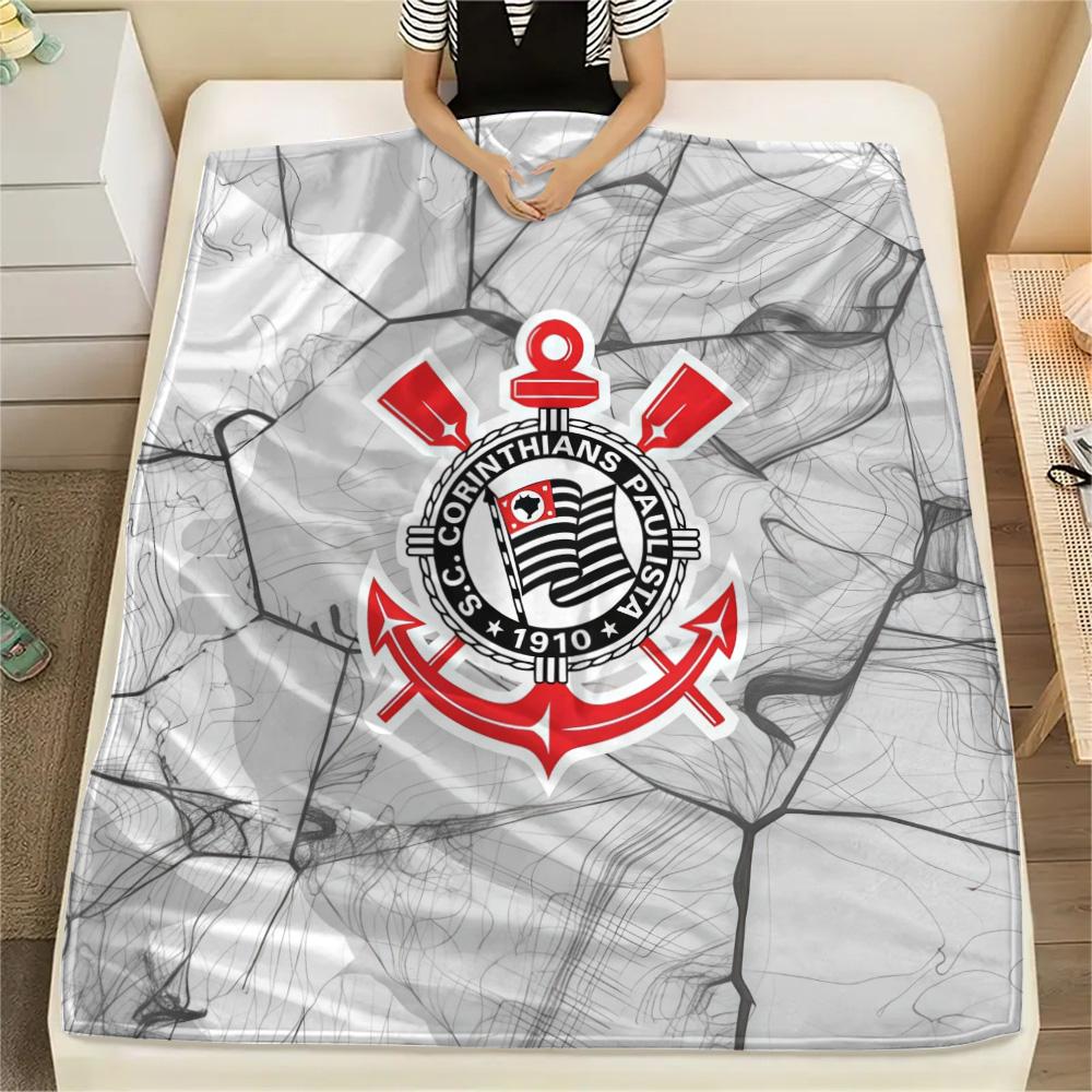 SC Corinthians Paulista Flannel Blanket, High Quality Comfortable for All Seasons, Home Decor, Warmth and Comfort
