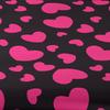 Simple 1 Modern Heart-Shaped Geometry Printed Matte Fitted Sheet, Bedroom Printed Bed Cover, Bedding Excluding Pillowcases