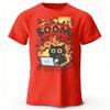 Angry Cat At Work Pure Cotton Tshirt for Men Street Casual Sports Short Sleeved Shirt Women Fashionable Comfortable Casual Top