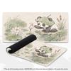 Large XXL Computer Deskpad Lovely Panda Lotus Koi Fish Painting Design Rubber Anti-slip Gaming Keyboard Mouse Mats For Desktop