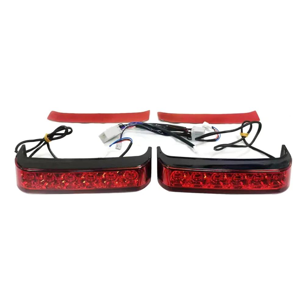 Motorcycle LED Saddlebag Brake Running Luggage Turn Signal Lights For Harley Touring Street Road Glide CVO 2009 2010 2011- 2013