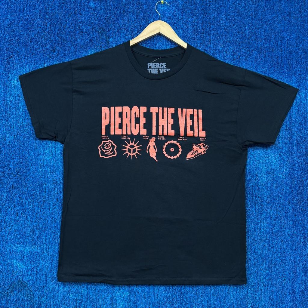 Pierce the Veil I Cant Hear You World Tour Emo Band Tee XL Unisex T-Shirt