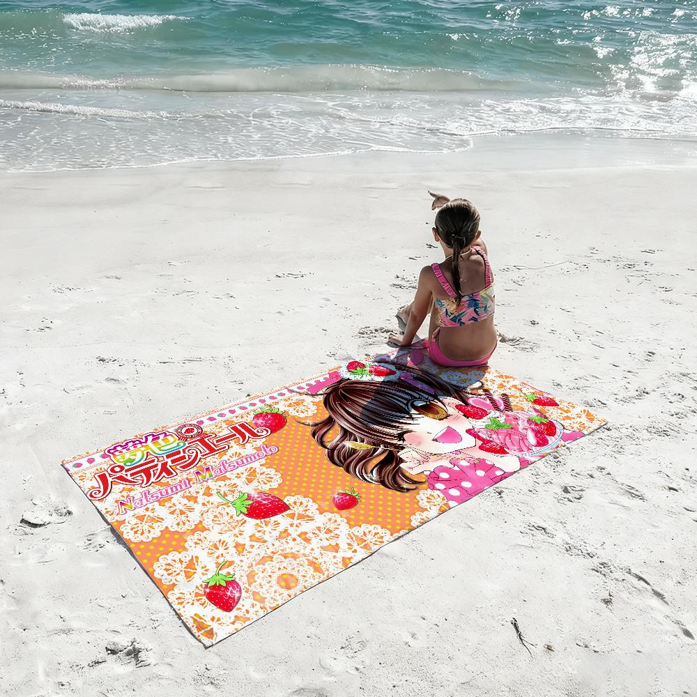 Classic Anime Y-Yumeiro Patissiere Girl Towel Shower Sauna Travel Spa Quick Dry Gym Accessories Soft Large Beach Towels