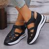 Sandali Primavera Donna Taglie Forti Sandali Romani con Zeppa Stile Europeo Americano Calzature Comode ed Eleganti per l'Estate Usura Casual all'Aperto