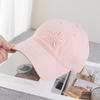 Korean Version Snow Velvet Embroidered Baseball Cap Women Spring Summer Big Head Circumference Fashion Casual Soft Top Duckbill Cap