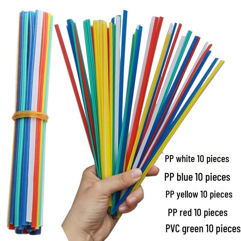 Colored Plastic Welding Rods for Car Bumper Repair - PP, PE, PVC, ABS, PPR (20/25cm)