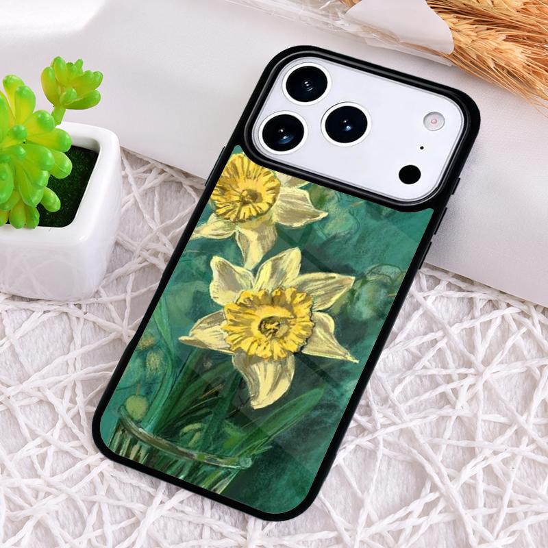 Flowers 1 Daffodils Phone Case for iPhone 17 Air 16 15 11 12 14 13 Pro Max Shockproof Cover