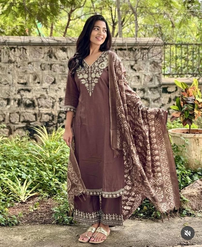 Indisches Damen-Designer-Kurta-Hose-Dupatta-Set, Bollywood-Top, Tunika, Kurti, Salwar Kameez