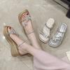 Platform Roman Style Sandals for Women Beach Open Toe Woman Shoes Summer 2025 Comfortable Wholesale Vintage Luxury Designer Shoe