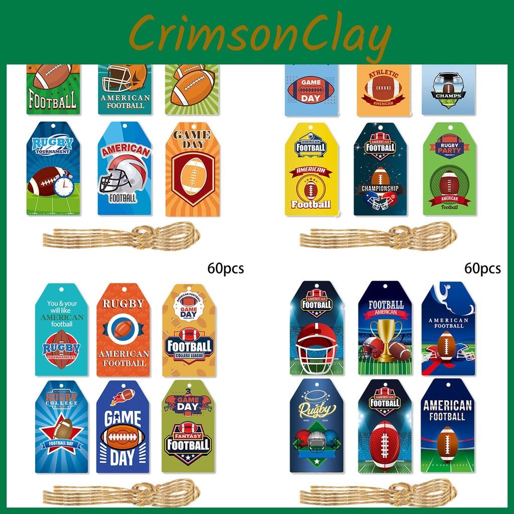 Paper Themed Rugby Hang Tag Party Decorations For Event Setup