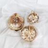 New Arrivals Environmentally Friendly PET Christmas Ball Christmas Tree Accessories Shopping Mall Display Ornament Champagne Gold Silk Ball