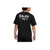 Nike Losse basketbal T-shirt met alfabetprint Korte mouw Heren Tops Zwart FD0061-010