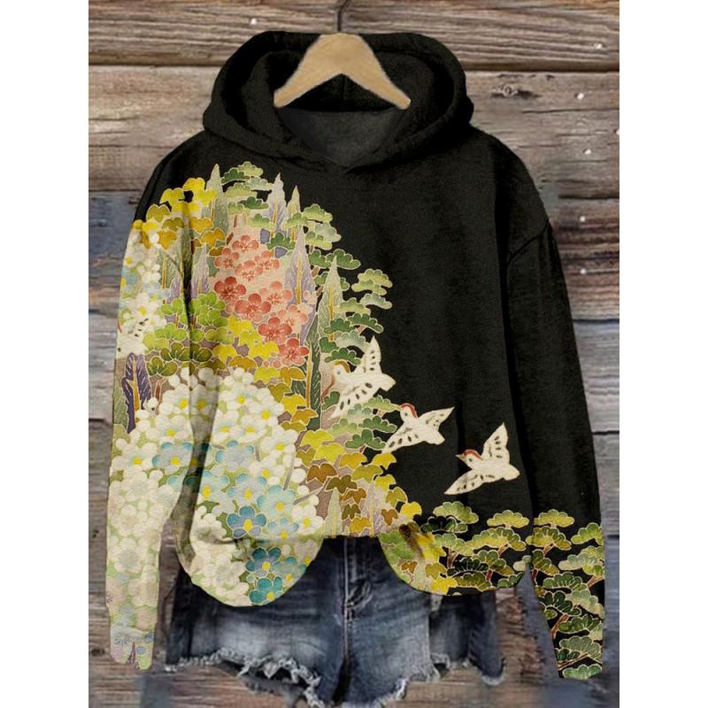 Womens Oversized Crewneck Sweatshirt With 3D Dog Print Christmas Collection