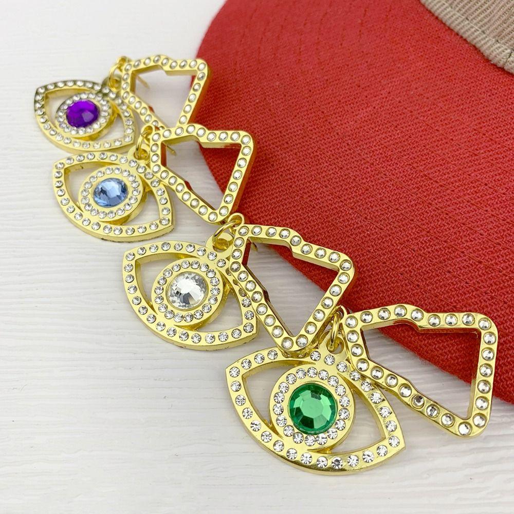 

Handmade Silver Evil Eye Brooch Electroplating Brooch Evil Eyes Blue Eye Pin Custom B