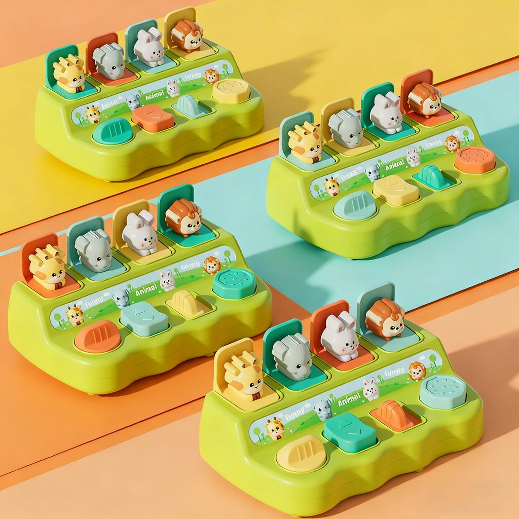 Children's Early Education Puzzle Toy Cute Pet Surprise Box Hide And Seek Upmechanism Box