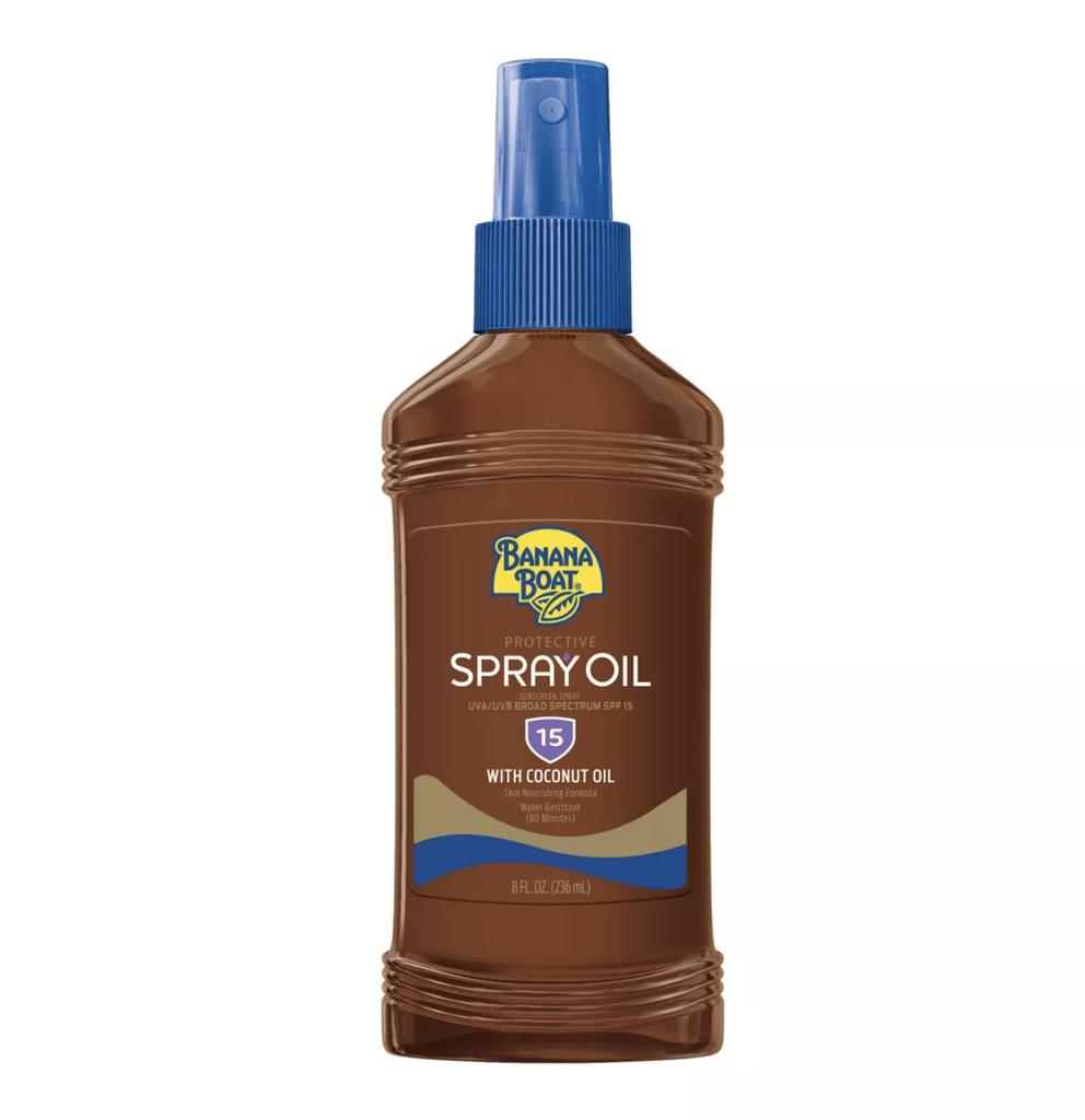 Olej ve spreji s ochranným faktorem SPF 15 Banana Boat 236 ml