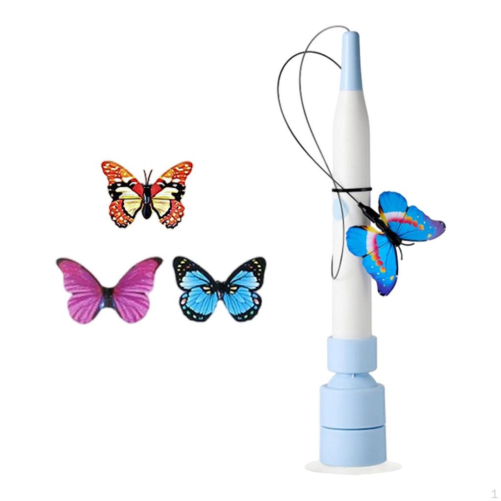 Katzen-Spielzeug-Teaser Automatisches Spielzeug Interaktiver Schmetterling Flattern Leiser Motor USB Geeignet