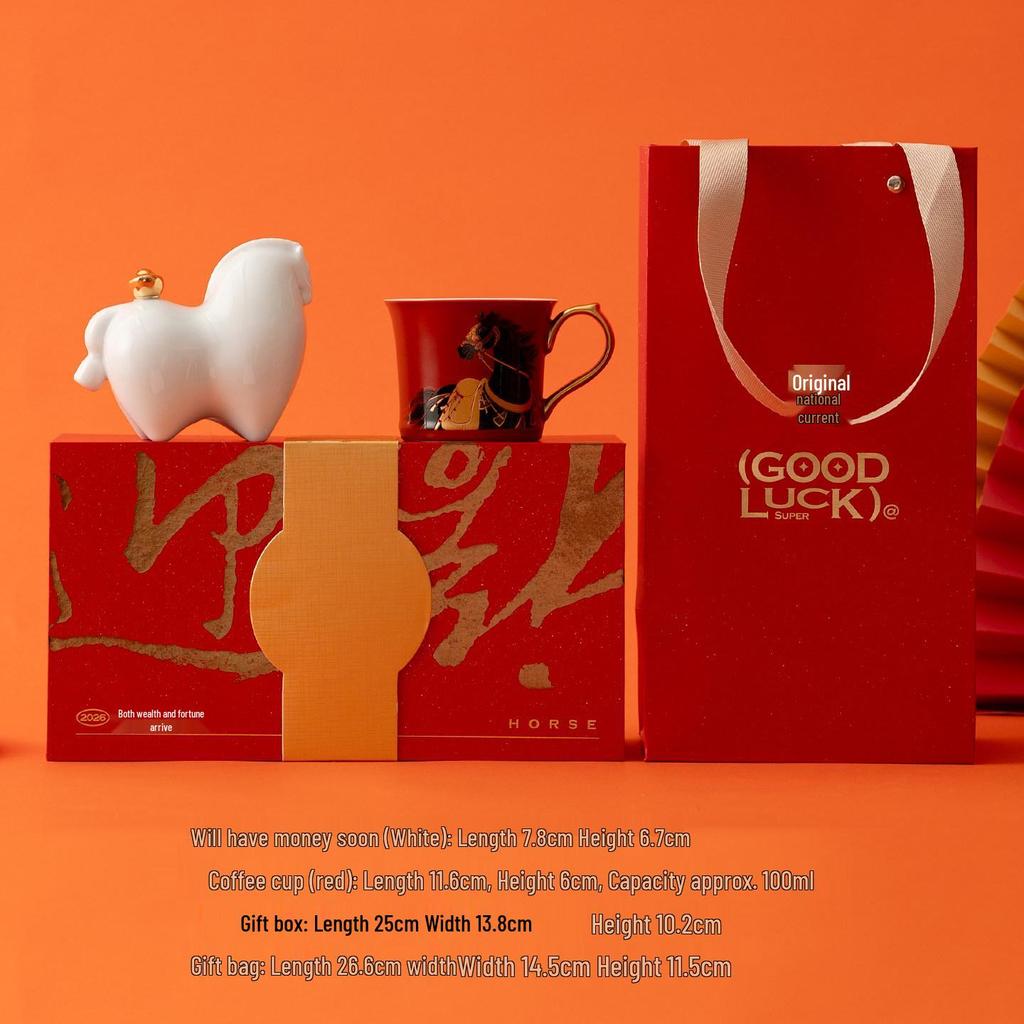 2026 Year of the Horse Zodiac Figurine: Auspicious Mascot for New Year Celebrations and Creative Gifts.