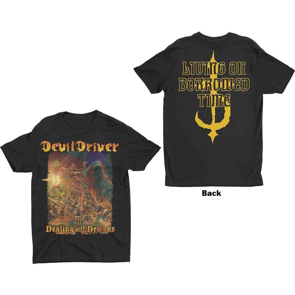 

Summer Hot Selling DevilDriver Unisex Tshirt Borrowed Mens Casual Loose Short Sleeved Shirt 3XL