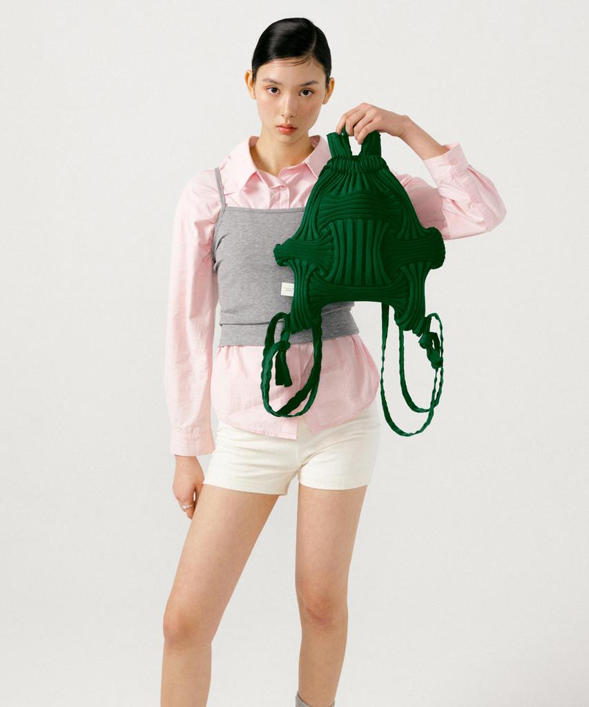 Pleatsmama New Bow Backpack Green