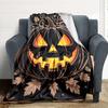 1PC Pumpkin Lantern Blanket, Throw For Sofa, Bed, Travel, Camping, Livingroom, And Bed, Printing Blanket With Soft And Warm Fabric yy250918155