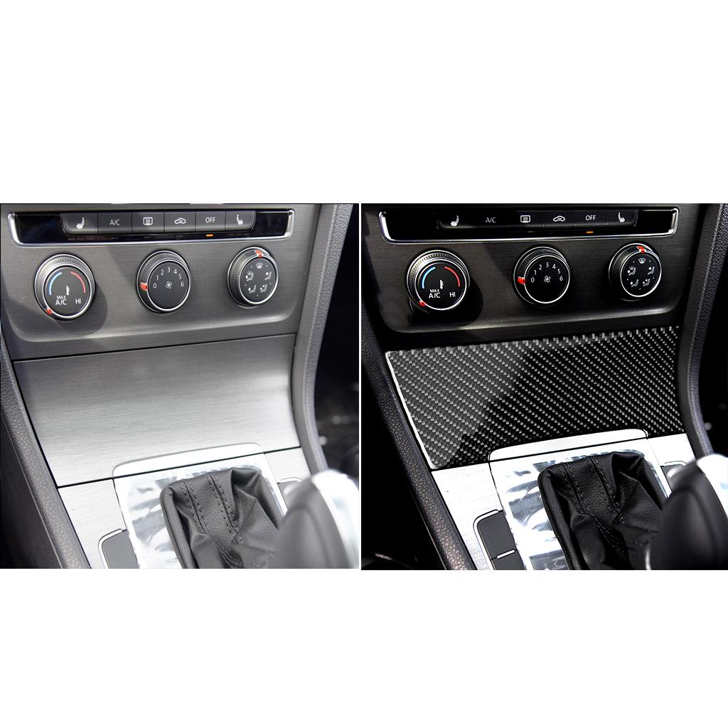 Karbonové vlákno pro Volkswagen VW Golf 7 MK7 2013 2014 2015 2016 2017 Samolepky Centrální zapalovač cigaret Interiér auta