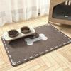 Waterproof Quick Dry Diatomaceous Earth Pet Mat Non Slip Rubber Back Absorbent Placemat for Pet Feeding Bowl