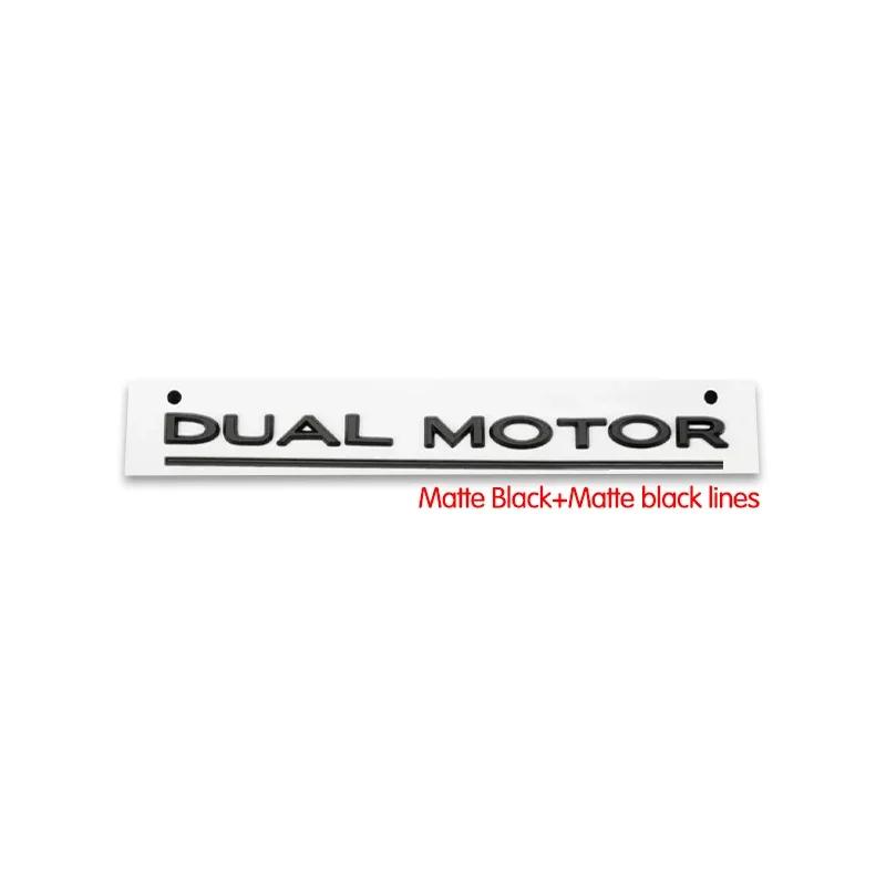 CQPKJ1 For Tesla- Car Front Emblem Rear Trunk Emblem Suitable for Model 3 Mode Y metal logo replacement rear and rear logos blackening