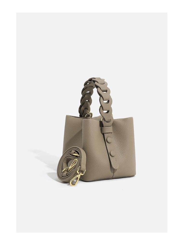 Niche Design Woven Mini Bucket Bag - 2024 Autumn Fashion Crossbody Handbag