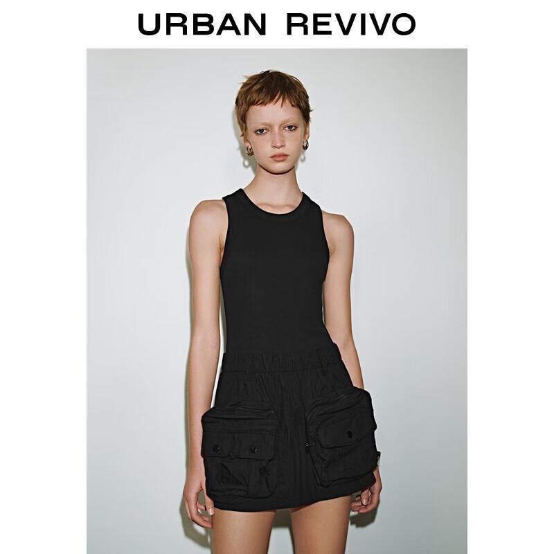 

UR 2025 Summer Sleeveless Workwear Pocket Mini Dress S