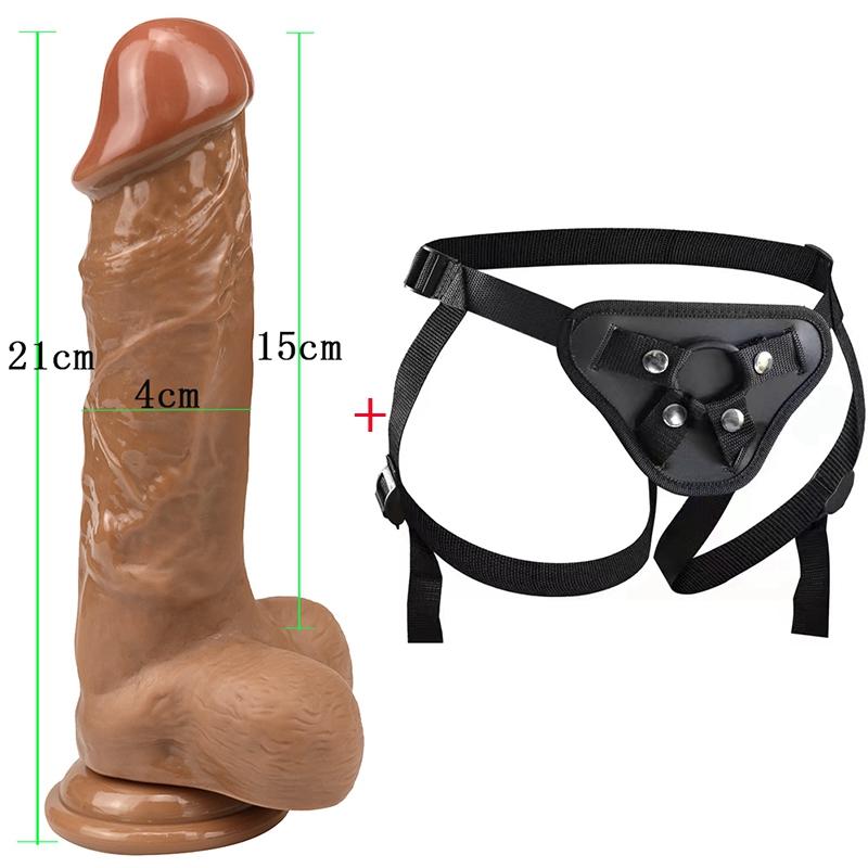 MoDi Strapon για γυναίκες Ρεαλιστικό Dildo για Γυναίκα Μεγάλο λουρί Dildo στη ζώνη λουριών Dildos Sex Toys