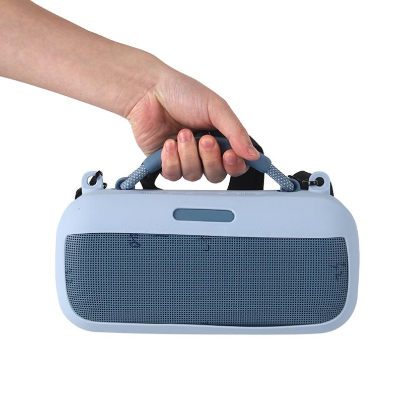 Portable Silicone Cover with Carrying Straps Protective Skin for Speakers, Water Resistant Case