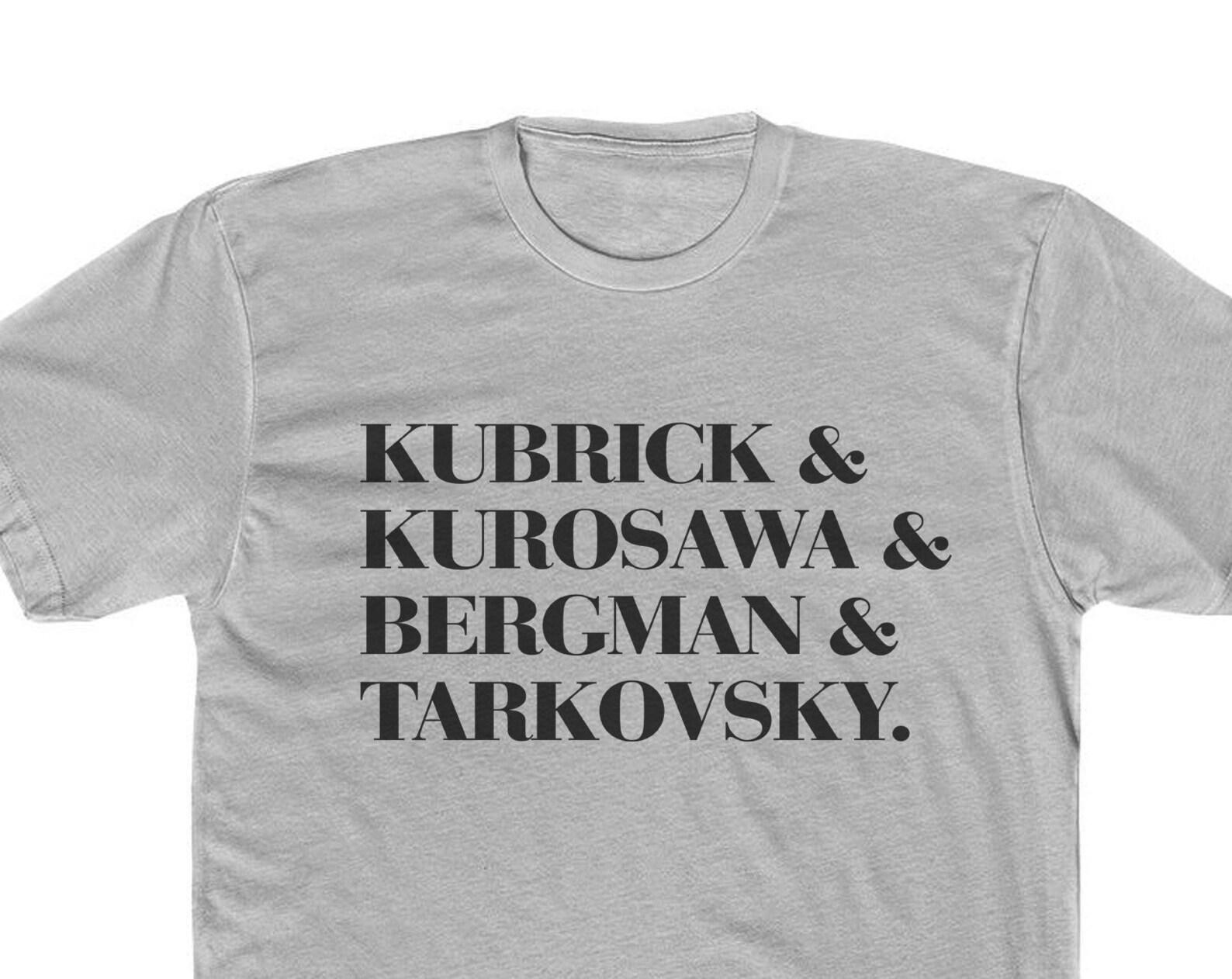 Masters of Cinema - filmmaker T-shirt - Stanley Kubrick Kurosawa - Bergman T-shirt S