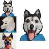 Poodle Wolf Dog Husky Mask Latex Pet Dog Costume For Christmas And Halloween