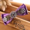 Steampunk Gear Violettes Band mit Schleife, Haarspangen, Entenschnabel-Clip