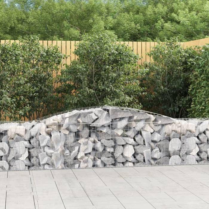 VidaXL 15x Arched Gabion Baskets Arched Gabion Cages Gabion Walls Garden Fences Terrace Outdoor 3146979