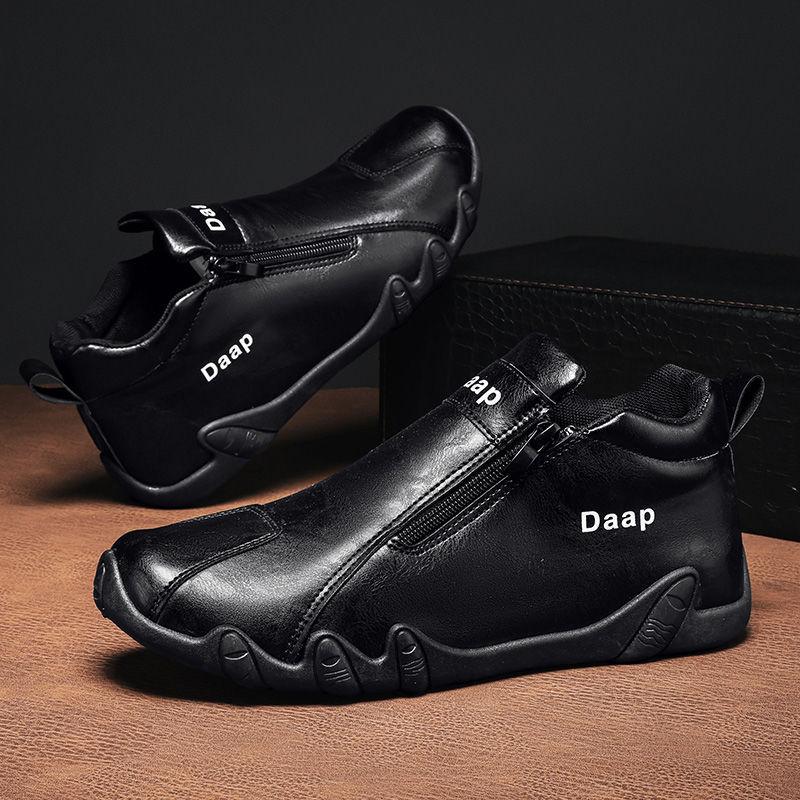 Men's Shoes New Autumn High-top Casual Shoes Men's Work Tooling Shoes Trendy Versatile Outdoor Hiking Shoes