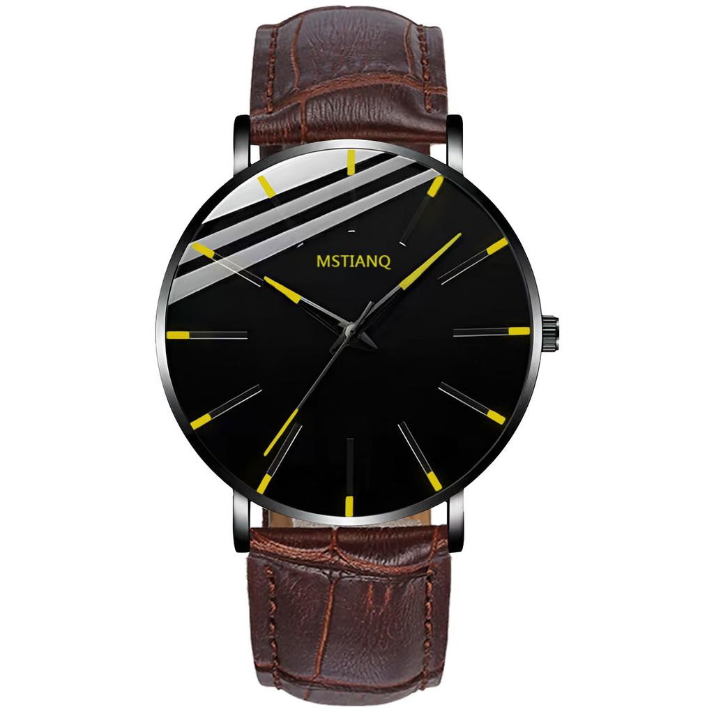 Star Watch Men'S Non-Mechanical Watch Teen High School Student Trend Black Technology Ultra-Thin Electronic Quartz Watch