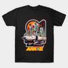 Men Black Print T-shirt Ark Ii Vintage No-Cut Transfer Paper Print Cotton Tshirt