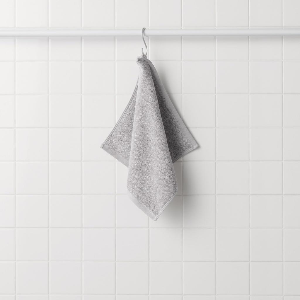 MUJI Fluffy Pile Hand Towels with 34 x 35 84909467 Loops, 10-Pack, cm, Gray,