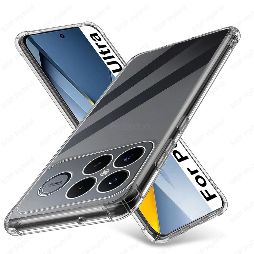 

For POCO F8 Ultra Case Anti-Yellow Transparent Soft Back Shockproof Cover Xiaomi POCOF8 Pro F8Pro F8Ultra 5G Clear Funda Bumper F8 Ultra прозорий