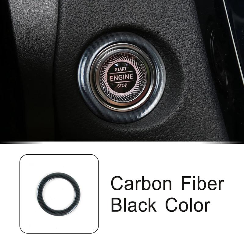 Декоративная накладка-рамка круглая для кнопки Start/Stop двигателя на консоли автомобиля Для Mercedes Benz C E Class W205 W213 GLC X253 -