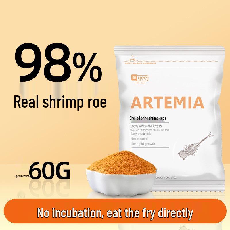 Dekapsulovaná vajíčka žábronožky solné - Líhnutelné krmivo pro plůdek tropických ryb a gupek