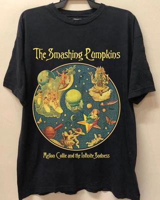 Maglietta Vintage 1996 The Smashing Pumpkins Band Tour, T-shirt a Maniche Corte, Regalo per Fan