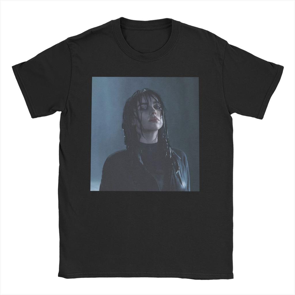 Amerikanisches Sänger T-Shirt für Männer Frauen BILLIEEILISH Baumwoll-T-Shirt Rundhals Kurzarm T-Shirts Klassische Kleidung