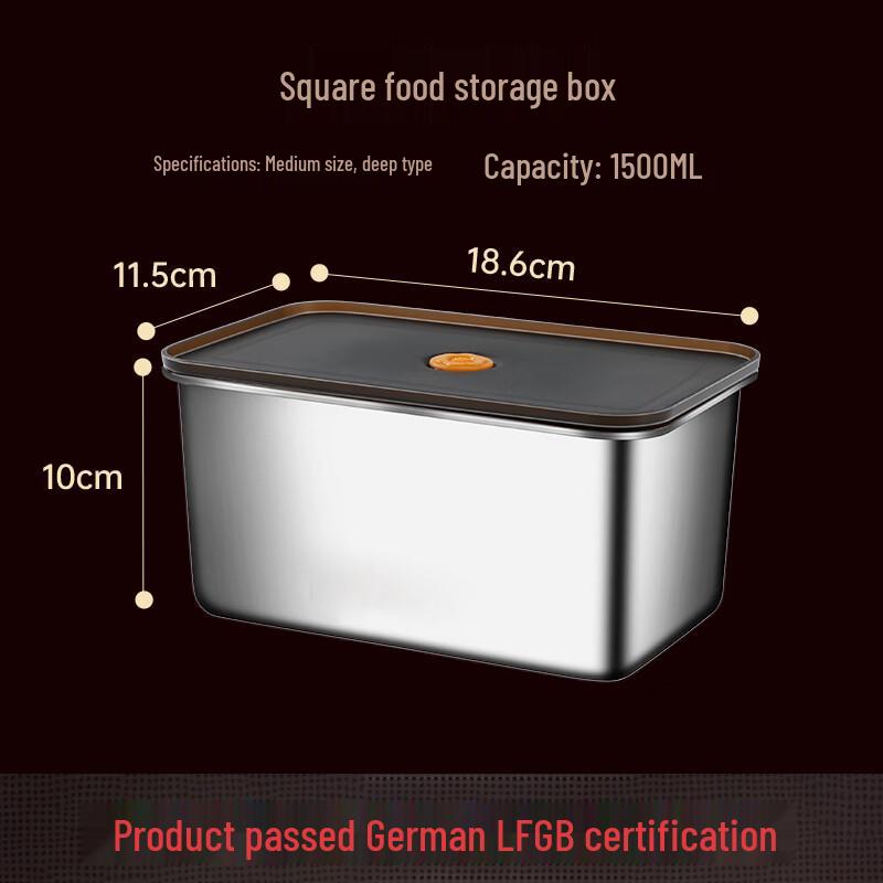 

Ru Han 304 Stainless Steel Rectangular Food Container
